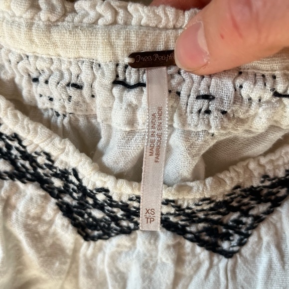 Free People All I Need Embroidered Crop Top - Picture 6 of 7